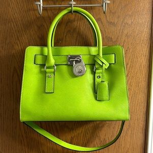 Michael Kors Bright Green hand bag